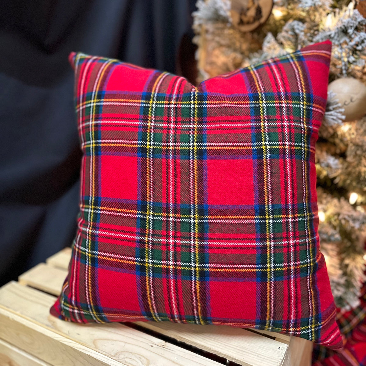 Royal Stewart Grey Stewart Tartan Christmas Cotton Flannel Envelope  Pillowcase