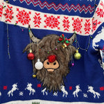 Hairy Highland Coo Ugly Christmas Sweater