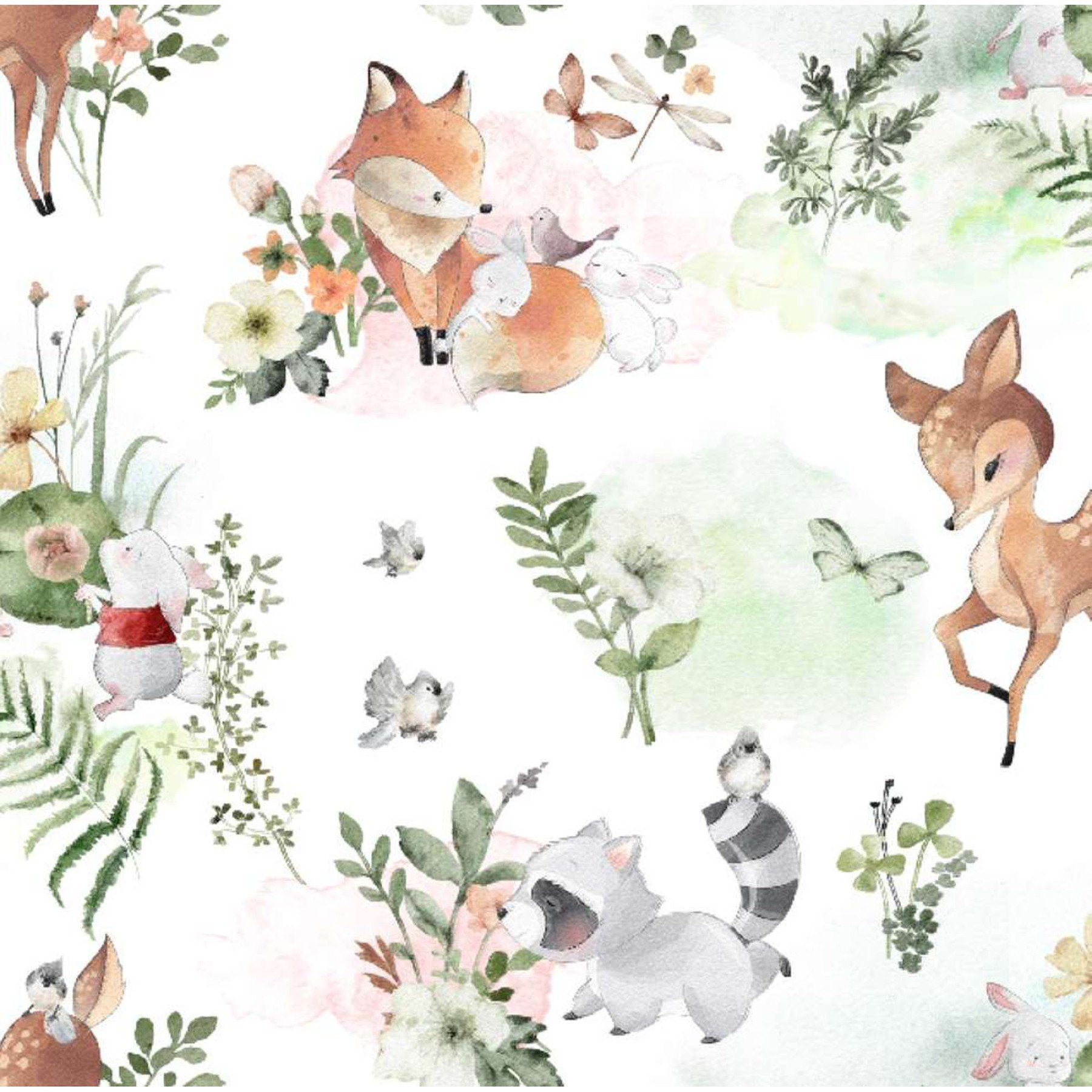 Woodland Whimsy - Nursery Flannel Fabric by the Yard