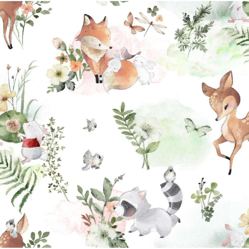 Woodland Whimsy - Nursery Flannel Fabric by the Yard