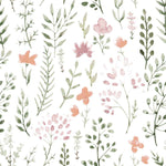 Watercolor Meadow - Nursery Flannel Fabric by the 1/4 Yard