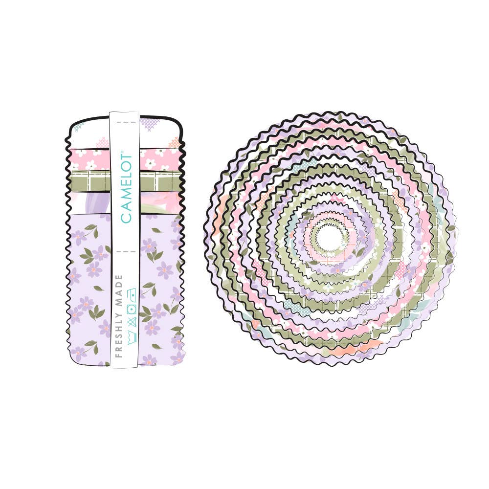 DAISY AND  LILY  Collection 2 1/2" Strips (40 pieces) Jelly Roll