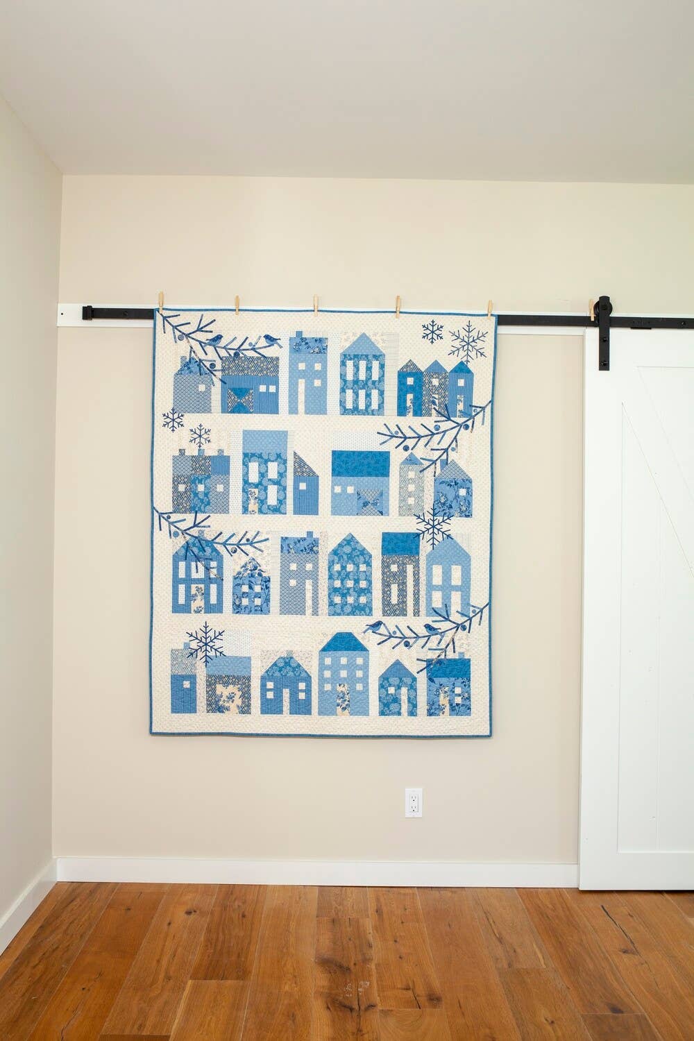 Winter Village Pieced and Applique Quilt Pattern