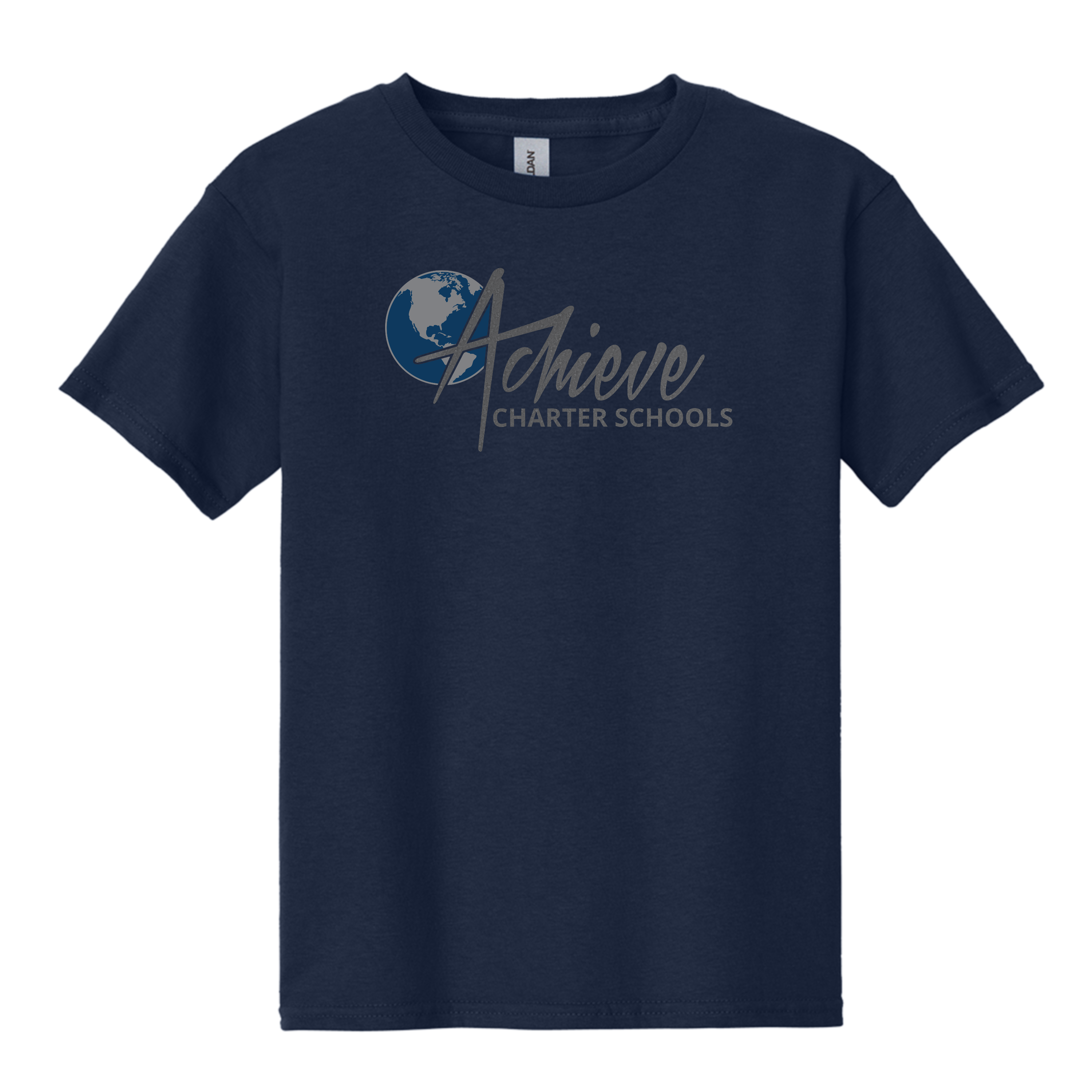 Youth Size Gildan T-Shirts in Navy - Elementary School
