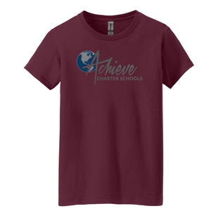 Ladies Cut Crew Neck T-Shirts - Elementary & Middle School Colors