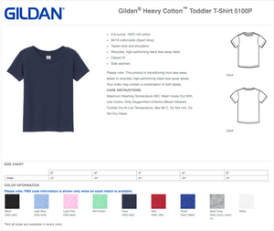 Elementary School Navy T-Shirts: Toddler/Youth/Adult
