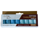 Teals - Cotton Quilting Thread Set