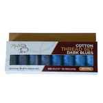 Dark Blues - Cotton Quilting Thread Set