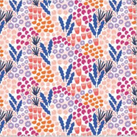 Summer Meadow Floral - Agnes's Garden Fabric by the yard