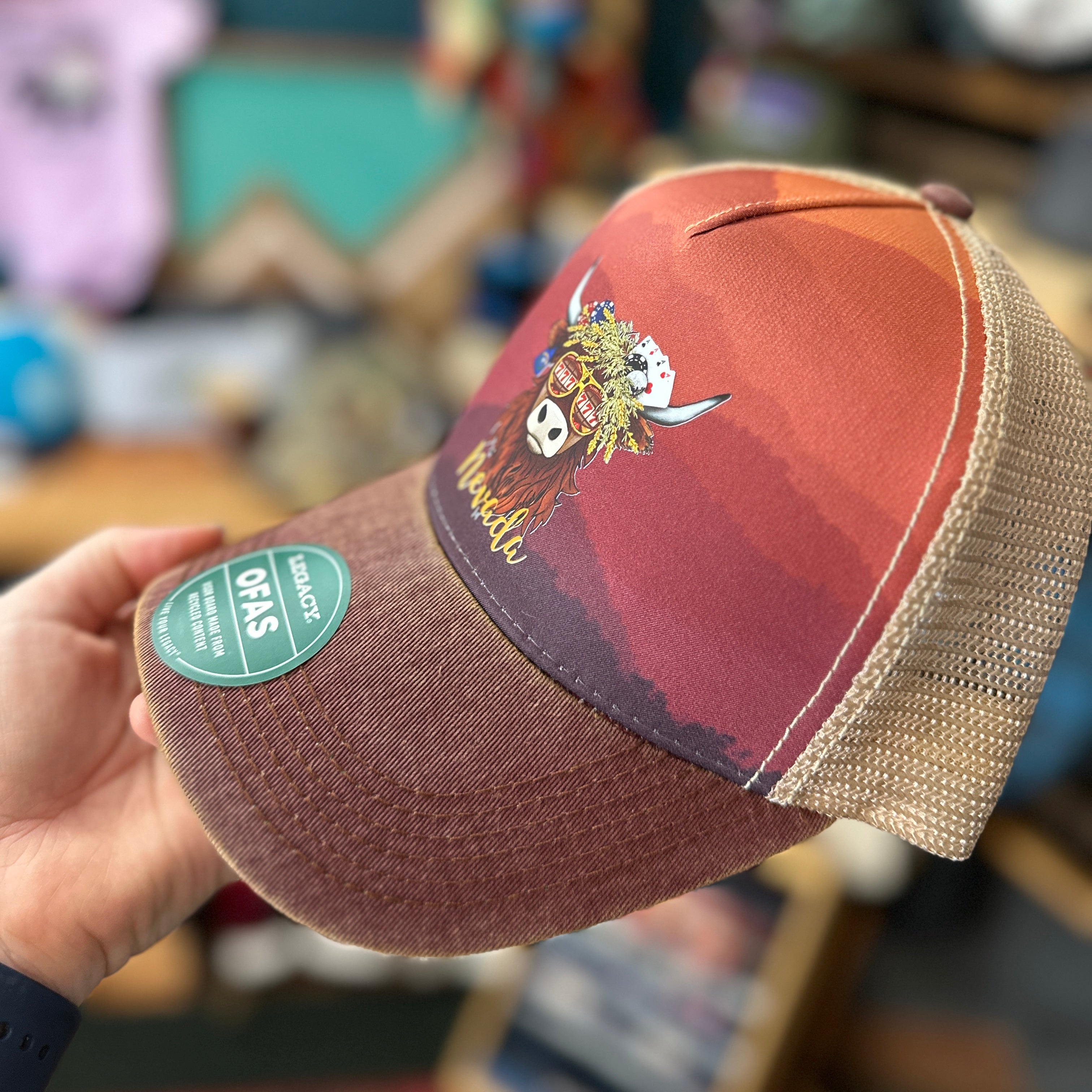 Nevada State Coo Patterned Legacy Trucker Hat