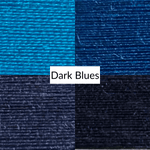 Dark Blues - Cotton Quilting Thread Set