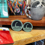 Loch Ness Monster Smaller Silhouette "Hide 'n Seek Champion" 2.5" Sticker