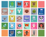 Animal Alphabet 5" Squares 1 Yard Panel