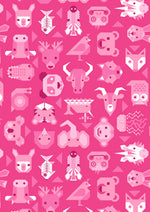 Animal Alphabet Large Square Panel Quilt Kit