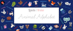 Animal Alphabet Large Squares 1 Yard Panel