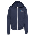 Youth BELLA+CANVAS Embroidered Zipper Hoodie - Elementary School