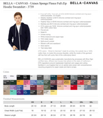 Adult BELLA+CANVAS Embroidered Zipper Hoodie - Elementary School