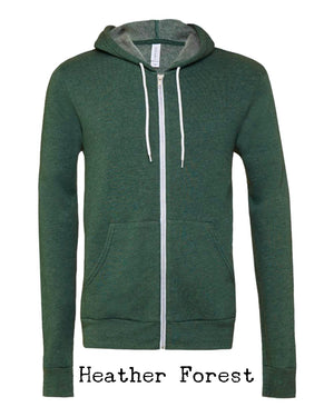 Dinna Fash Scottish Thistle Embroidered Zipper Sweatshirt Hoodie - Outlander Inspiration