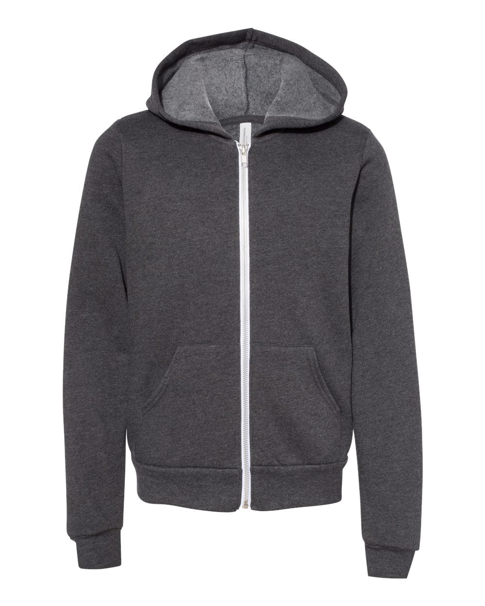 Youth BELLA+CANVAS Embroidered Zipper Hoodie - Middle School