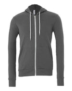 Middle School BELLA+CANVAS Embroidered Zipper Hoodie