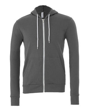 Middle School BELLA+CANVAS Embroidered Zipper Hoodie