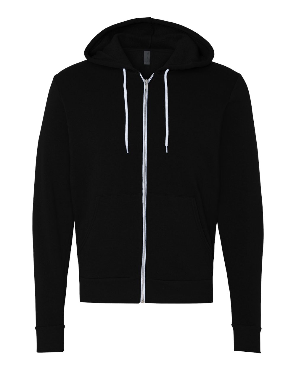 Middle School BELLA+CANVAS Embroidered Zipper Hoodie