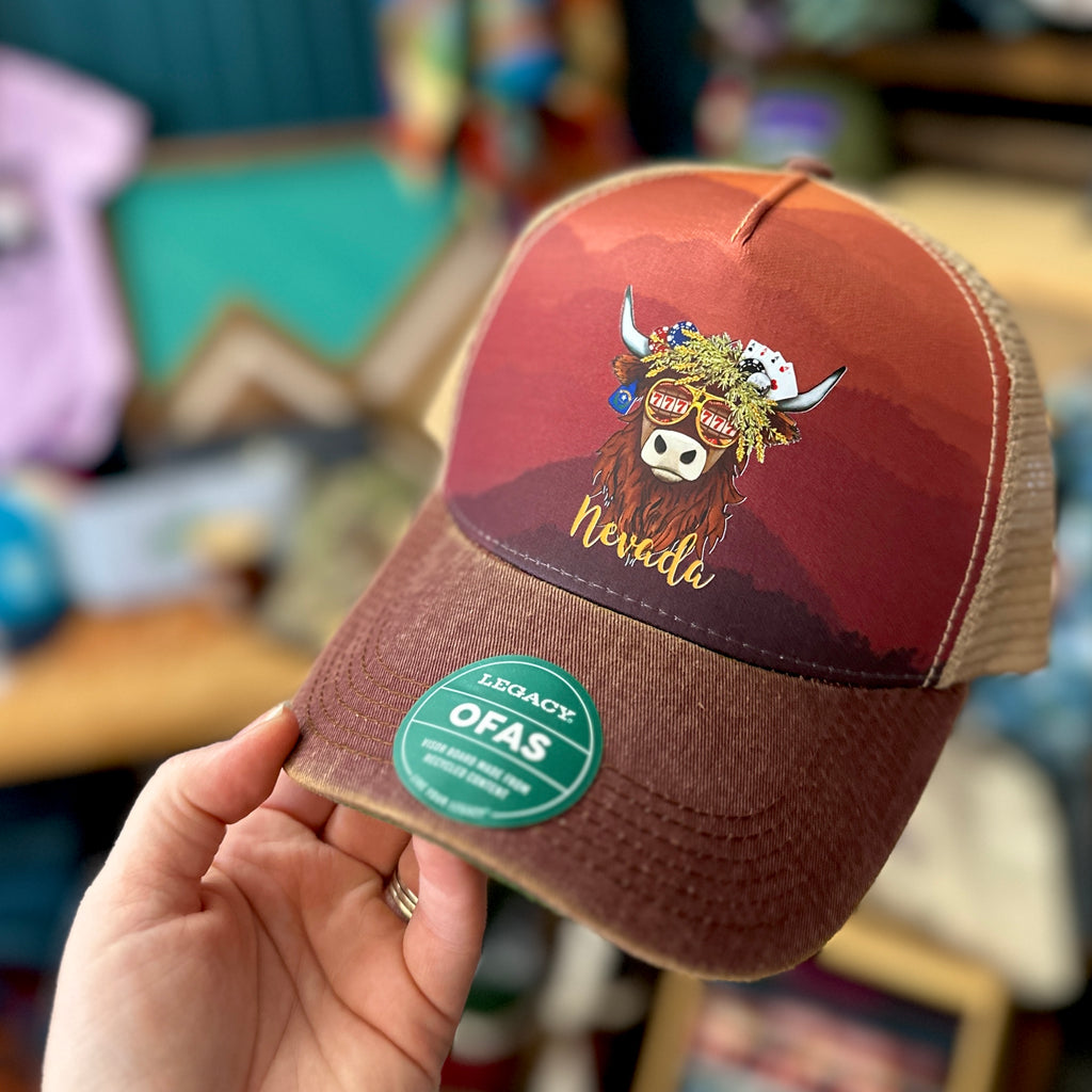 Nevada State Coo Patterned Legacy Trucker Hat