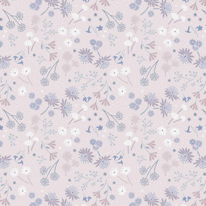 Light Dusky Pink Night Garden - Evenfall Fabric by the Yard
