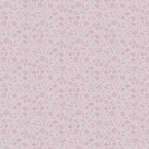 Dusky Pink Floral Dusk - Evenfall Fabric by the Yard