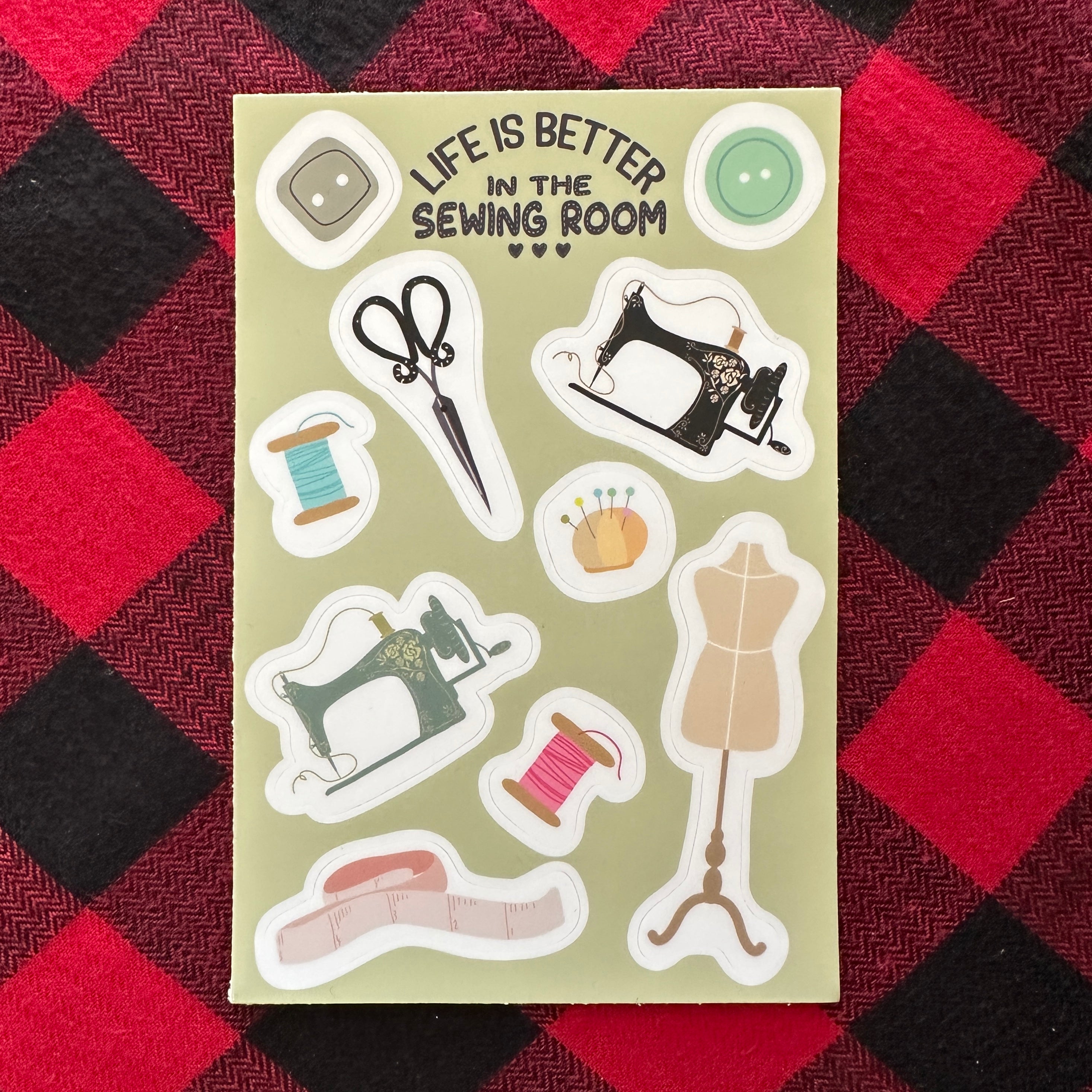 Sewing Room Sticker Sheet – Thistle & Stitch