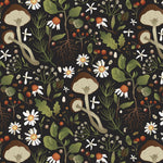 Woodland Mushrooms Fabric by the 1/4 Yard