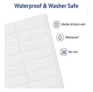Avery Non-Iron Permanent Fabric Labels - Set of 4 labels