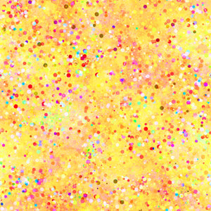 Confetti Yellow Abstract Dots - Fabric by the Yard