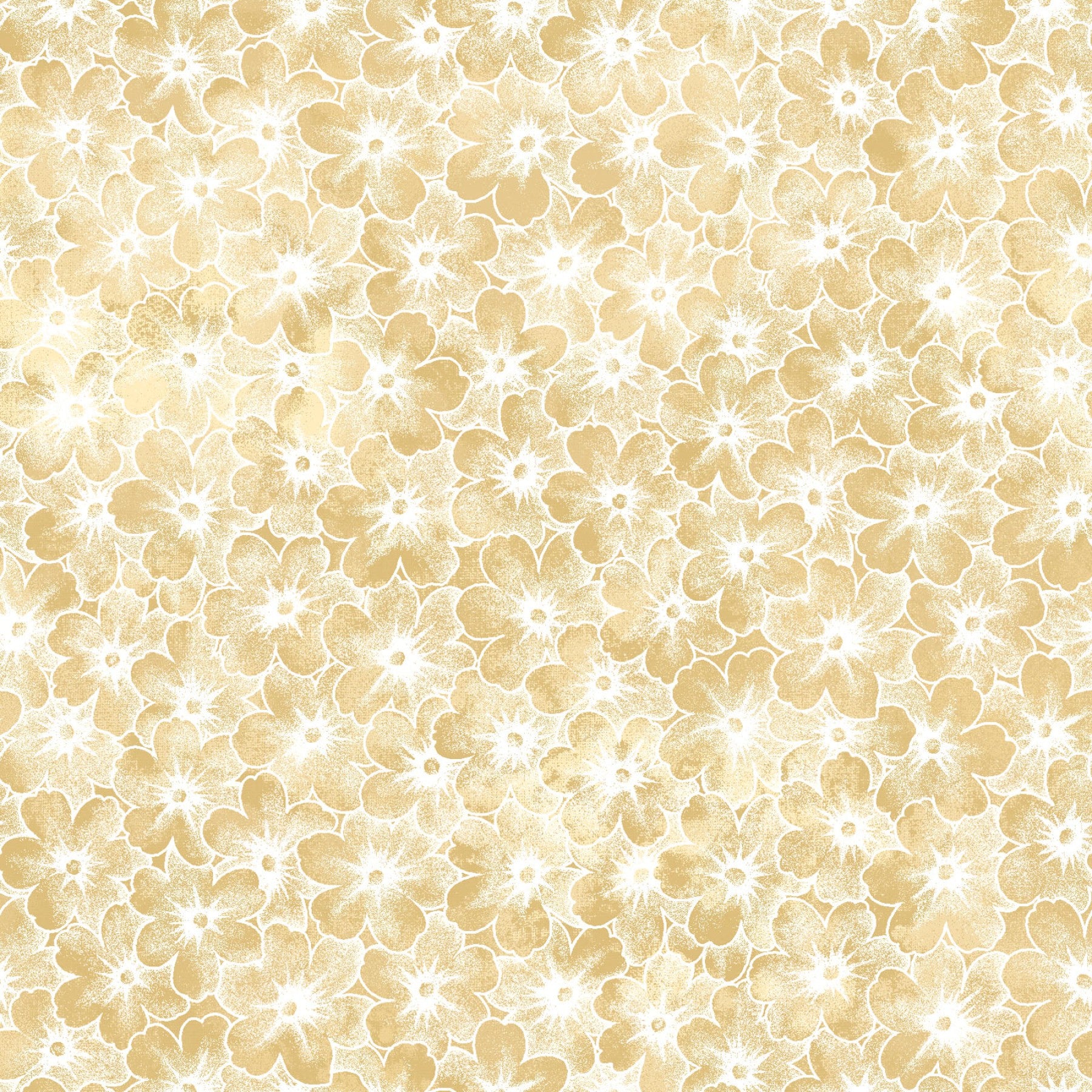 Cream Floral Sundrenched - Fabric by the Yard