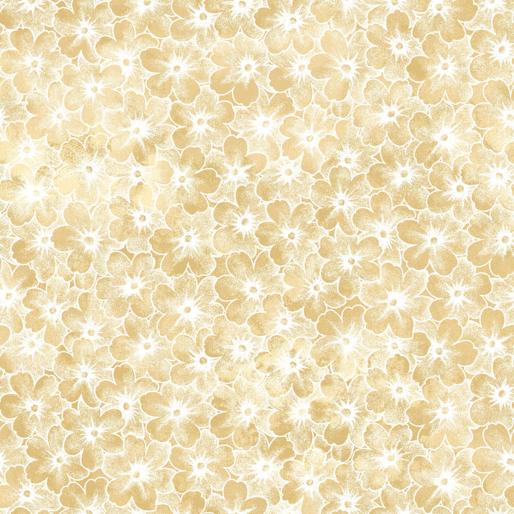 Cream Floral Sundrenched - Fabric by the Yard