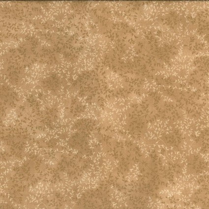 Golden Viney Tonal Leaf - Fabric by the Yard