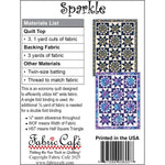 Sparkle Quilt Pattern by Fabric Cafe