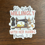 3" Sewing Machine Stickers - Assorted Designs