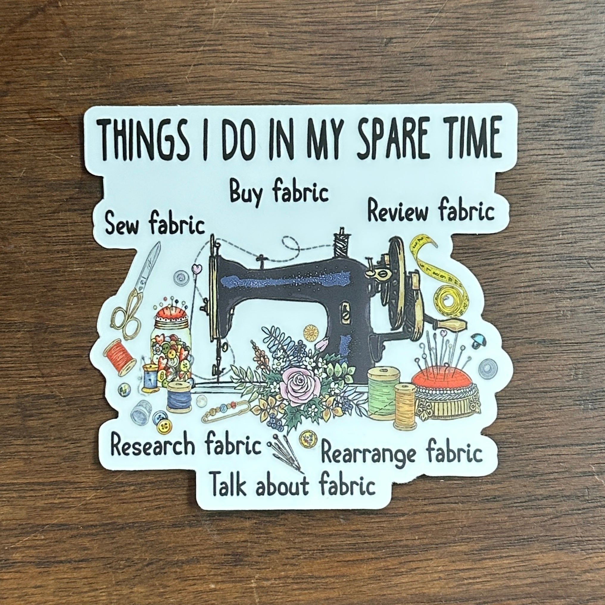 3" Sewing Machine Stickers - Assorted Designs