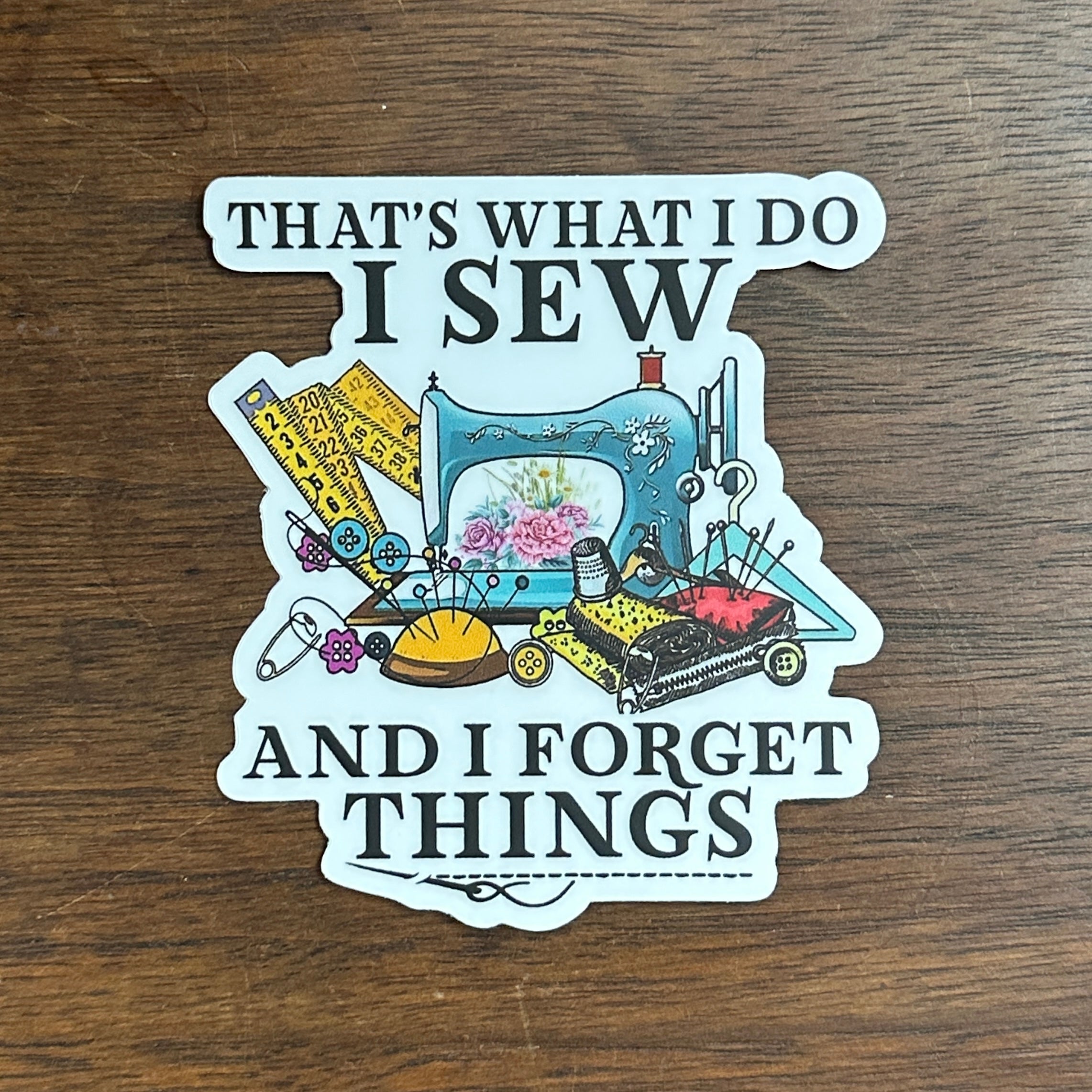 3" Sewing Machine Stickers - Assorted Designs