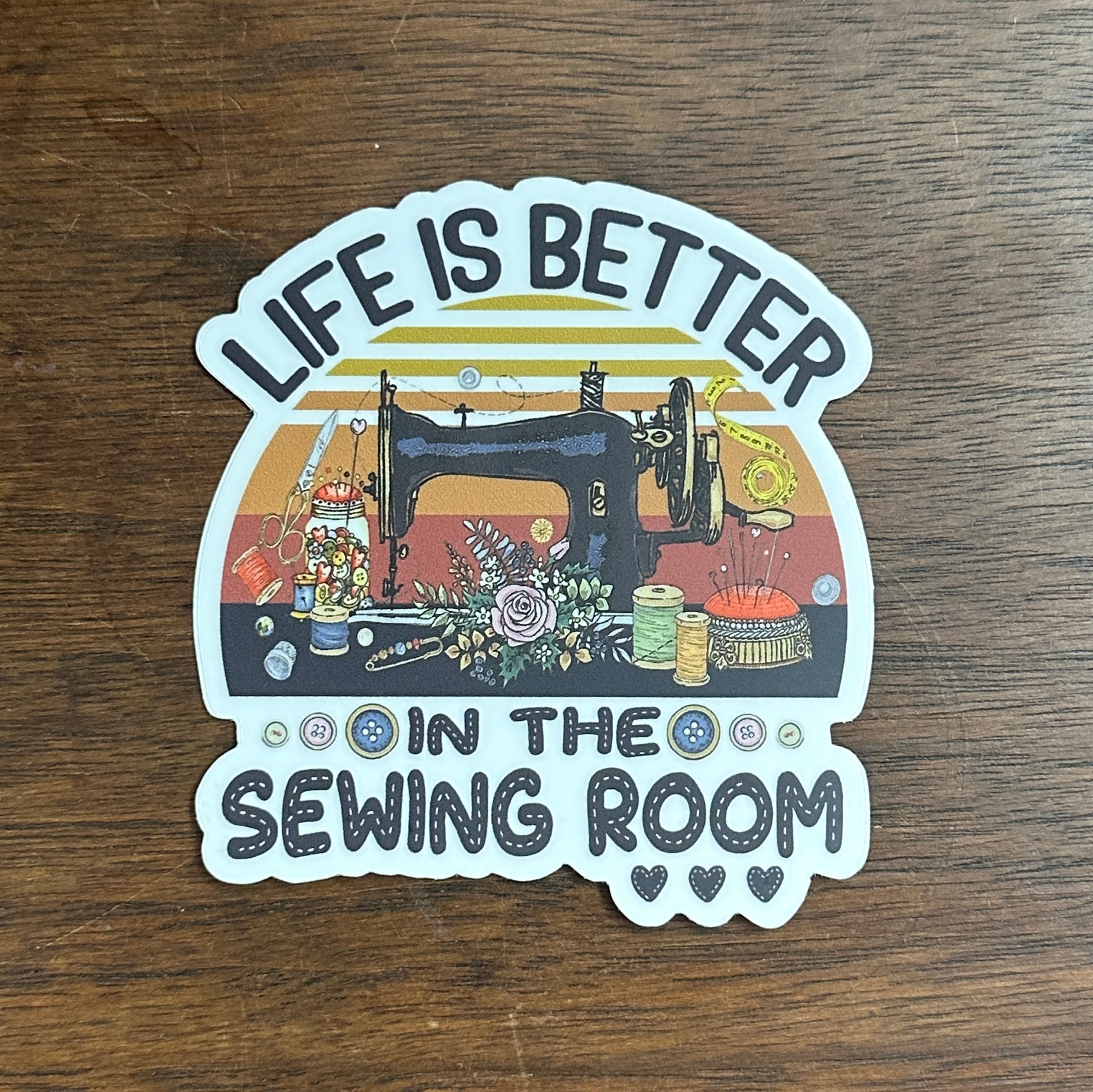 3" Sewing Machine Stickers - Assorted Designs