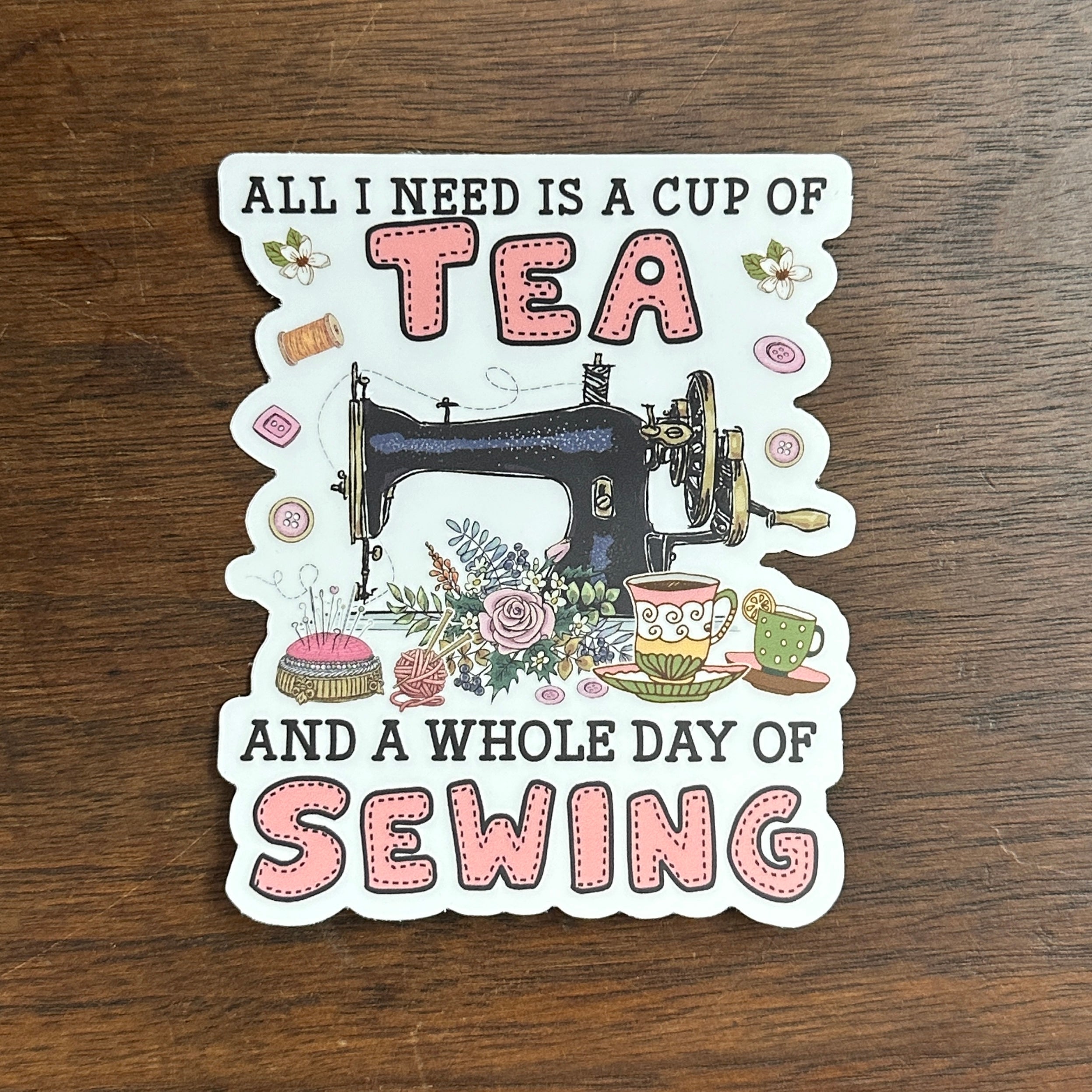 3" Sewing Machine Stickers - Assorted Designs