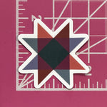 Quilt Star 2 inch Sticker