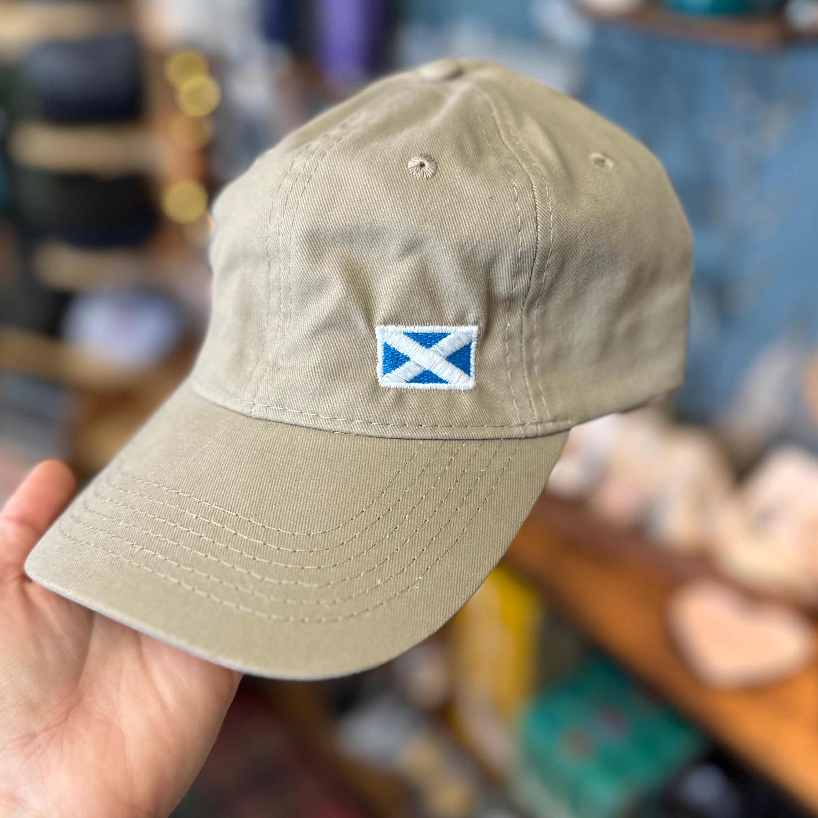 Small Saltire Flag of Scotland Embroidered Hat
