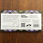 Spring Limited Edition Heather Honey & Blackberry Milk Chocolate Bar by Quirky Chocolate