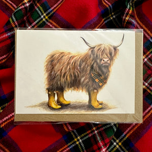 Cute Scottish Animal Greeting Cards