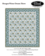 Hexagon Winter Dreams Throw Quilt Kit