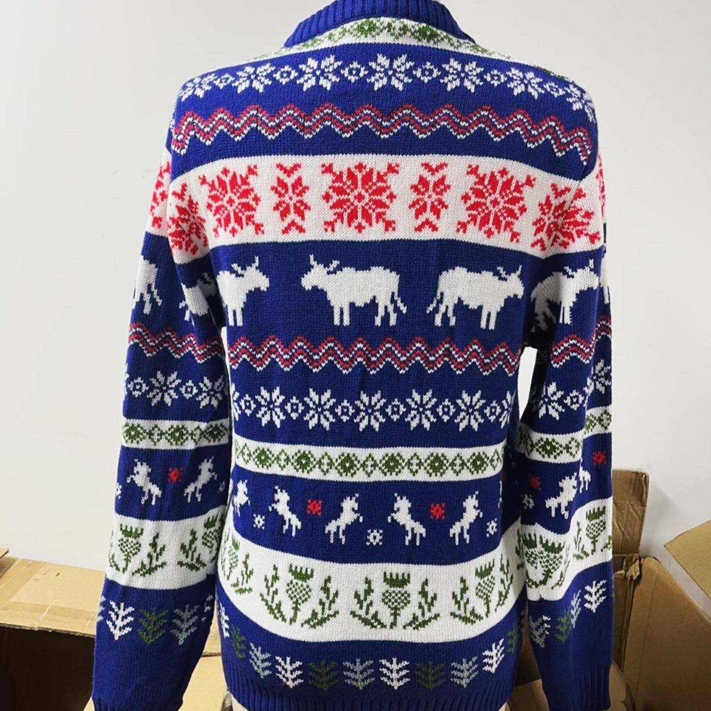 Hairy Highland Coo Ugly Christmas Sweater