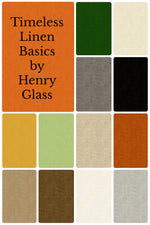 Timeless Linen Basics Collection 100% Cotton - Fabric by the 1/4 Yard and Bundles