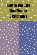 Glow In The Dark Dino Blender from the Dino Glow Collection - 3 Colorways - Fabric by the 1/4 Yard & Bundles